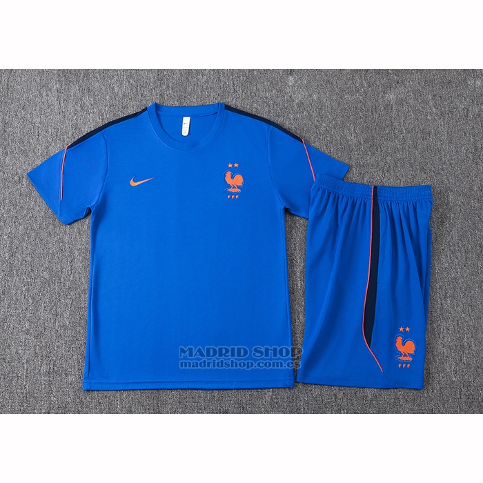 Chandal del Francia Manga Corta 2026-2027 Azul - Pantalon Corto